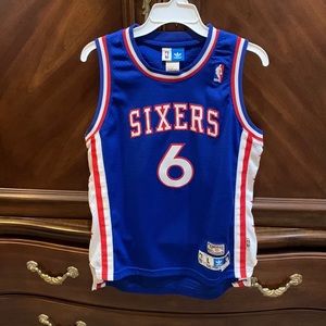 Philadelphia 76ers vintage jersey youth large 14-16 Erving Dr J great condition